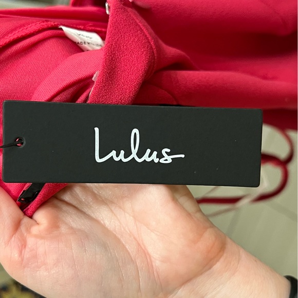 Lulu’s Hot Pink One-Shoulder Asymmetrical Sleeveless Jumpsuit Jumper Romper - Picture 10 of 12